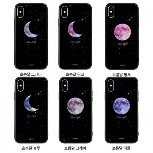 문 라이트 홀로그램 미러 범퍼 케이스 (갤럭시 아이폰 LG 80기종), , 코지, 