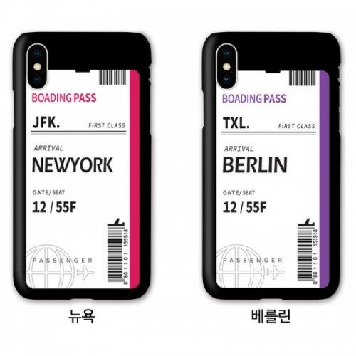에어플레인 티켓 하드 케이스 (갤럭시 아이폰 LG 90기종), , 코지, 